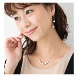 スライド式アジャスター コットンパール グラデーションネックレス | Jewel vox | 詳細画像5