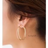 ニッケルフリー 16Kコーティング 2連フープ | Jewel vox | 詳細画像5 