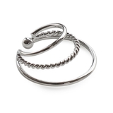 【右耳用】シルバー | イヤーカフ イヤリング ウェアリング | Jewel vox