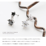 チタン製ポストピアス キュービックジルコニア サークル | Jewel vox | 詳細画像6