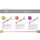 ボディピアス 片耳用 18G | Jewel vox | 詳細画像10