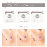 ボディピアス 片耳用 18G | Jewel vox | 詳細画像11