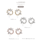 ニッケルフリーサークル型ハートモチーフキュービックジルコニアピアス イヤリング … | Jewel vox | 詳細画像12 