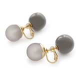 【イヤリング】グレージュ | ピアス イヤリング 金属アレルギー | Jewel vox