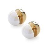 【ホワイト】ゴールド | ピアス レディース ニッケルフリー | Jewel vox