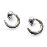 【A】シルバー | イヤリング マグネット 金属アレルギー | Jewel vox