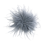 グレー | コサージュ ブローチ フェザー | Jewel vox