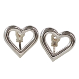 【ハート】シルバー | イヤリング バネ式 ニッケルフリー | Jewel vox