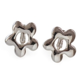 【フラワー】シルバー | イヤリング バネ式 ニッケルフリー | Jewel vox