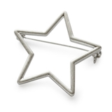 【マット】シルバー | ブローチ キルトピン ストールピン | Jewel vox