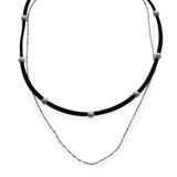ブラック×シルバー | ネックレス ショートネックレス レディース | Jewel vox