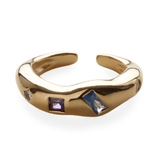 【スクエア】ゴールド | リング 指輪 金属アレルギー | Jewel vox