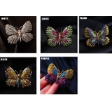 5色 キラキラストーン蝶々モチーフブローチ コサージュ | JS FASHION | 詳細画像9 