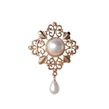 ブローチ パール付き ゴールド | JS FASHION | 詳細画像4 