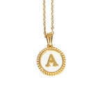 【A】 | イニシャルサークルネックレス | JULIA BOUTIQUE