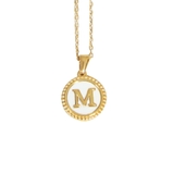 【M】 | イニシャルサークルネックレス | JULIA BOUTIQUE