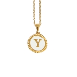 【Y】 | イニシャルサークルネックレス | JULIA BOUTIQUE