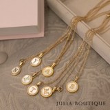 イニシャルサークルネックレス | JULIA BOUTIQUE | 詳細画像1