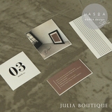 【LASOA】シール4枚セット ブラウン/L00018 | JULIA BOUTIQUE | 詳細画像1
