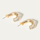【クリア】 | クリアゴールドフレークピアス/L00035 | JULIA BOUTIQUE