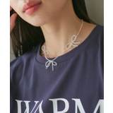 シルバー(93) | ビーズリボンネックレス | VIS 