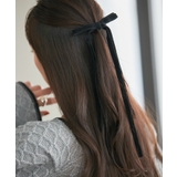 ブラック(01) | ベロアロングリボンヘアカフ | VIS