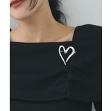 ニュアンスオープンハートブローチ | VIS  | 詳細画像3 