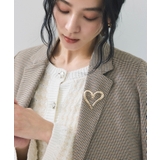 ゴールド(90) | ニュアンスオープンハートブローチ | VIS 