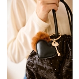 ブラック(01) | フェイクファー付きバッグチャーム | ROPE' PICNIC