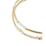 メタルカラーデザインマンテルパーツ2連ブレスレット | ROPE' PICNIC | 詳細画像3 