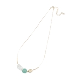 ブルー系(45) | Recycle glass カットクリアMIXネックレス | ROPE' PICNIC