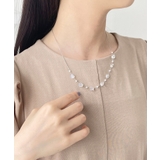 シルバー(93) | クリアストーンミックスネックレス | ROPE' PICNIC