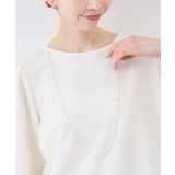 飛ばしクリアビーズミディアムネックレス | ROPE' PICNIC | 詳細画像2 