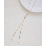 ゴールド(90) | パールトップラリエットネックレス | ROPE' PICNIC