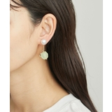 イエロー系(81) | Recycle glass パールキャッチチェーンピアス | ROPE' PICNIC