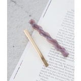 ラベンダー系(53) | マーブルウェーブヘアクリップセット | ROPE' PICNIC
