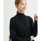 ホワイト(10) | 飛ばしスクエアビーズロングネックレス | ROPE' PICNIC