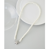 シルバー(93) | スターモチーフマグネットガラスパールネックレス | ROPE' PICNIC
