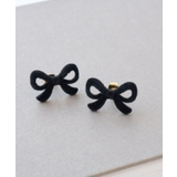 ブラック(01) | フロッキーリボンピアス | ROPE' PICNIC