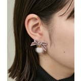 ベルベットリボン×シャギーボールプチピアス | ROPE' PICNIC | 詳細画像2 