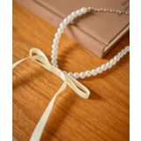オフホワイト(15) | 【KIDS/キッズ】パールリボンネックレス | ROPE' PICNIC【KIDS】