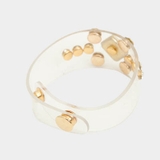 透け感が素敵なクリアバンドの上にラインストーンを配色♪すっきりとしたラインストー… | KawaiCat | 詳細画像8