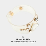 透け感が素敵なクリアバンドの上にラインストーンを配色♪すっきりとしたラインストー… | KawaiCat | 詳細画像9