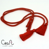 手芸材料！房付き 紐 房付きひも2本組（赤） | kimonocafe | 詳細画像1 