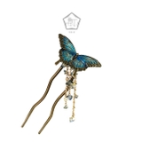 SUU簪 オオルリかんざし 浴衣 着物 蝶  | kimonocafe | 詳細画像1 