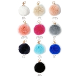 ラビットファーポンポンバッグチャーム 小物 雑貨 | kirakiraShop  | 詳細画像2 