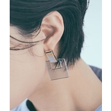 ブルー | スクエアクリアピアス 小物 雑貨 | kirakiraShop
