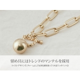 ボリュームチェーンマンテルネックレス ユニセックス 韓国アクセサリー | kirakiraShop | 詳細画像14