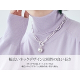 ボリュームチェーンマンテルネックレス ユニセックス 韓国アクセサリー | kirakiraShop | 詳細画像15