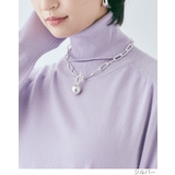 ボリュームチェーンマンテルネックレス ユニセックス 韓国アクセサリー | kirakiraShop | 詳細画像3